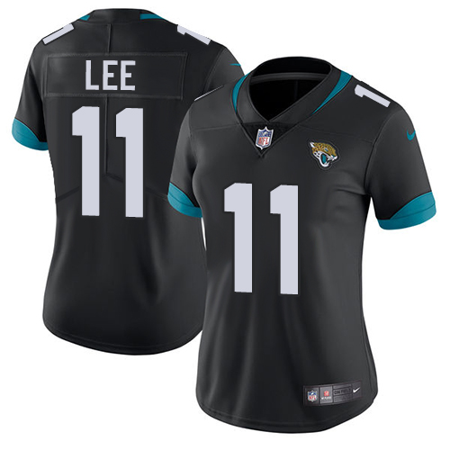 Nike Jacksonville Jaguars #11 Marqise Lee Black Team Color Women Stitched NFL Vapor Untouchable Limited Jersey->women nfl jersey->Women Jersey